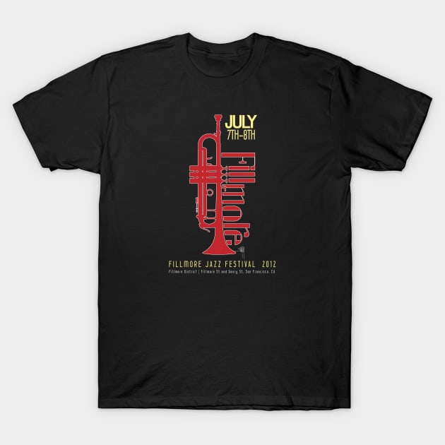 The Fillmore Jazz Festival T-Shirt by Jun Pagano